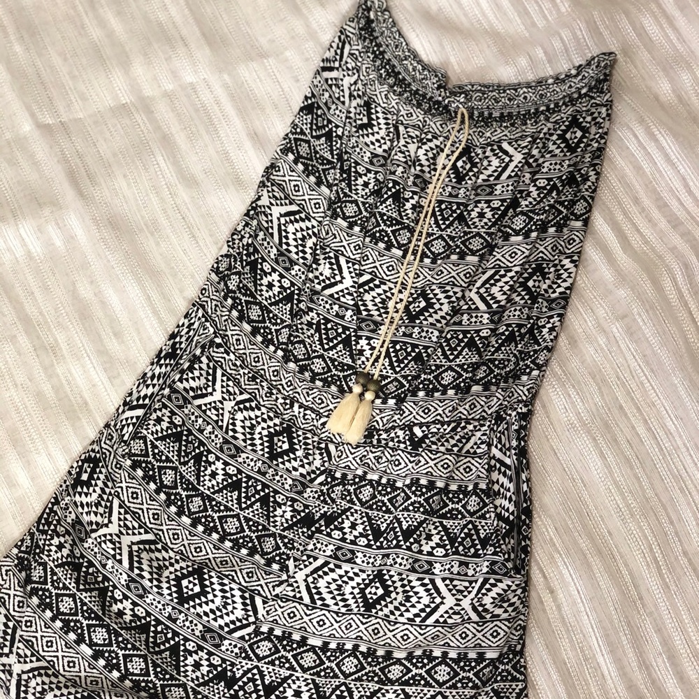 Strapless romper